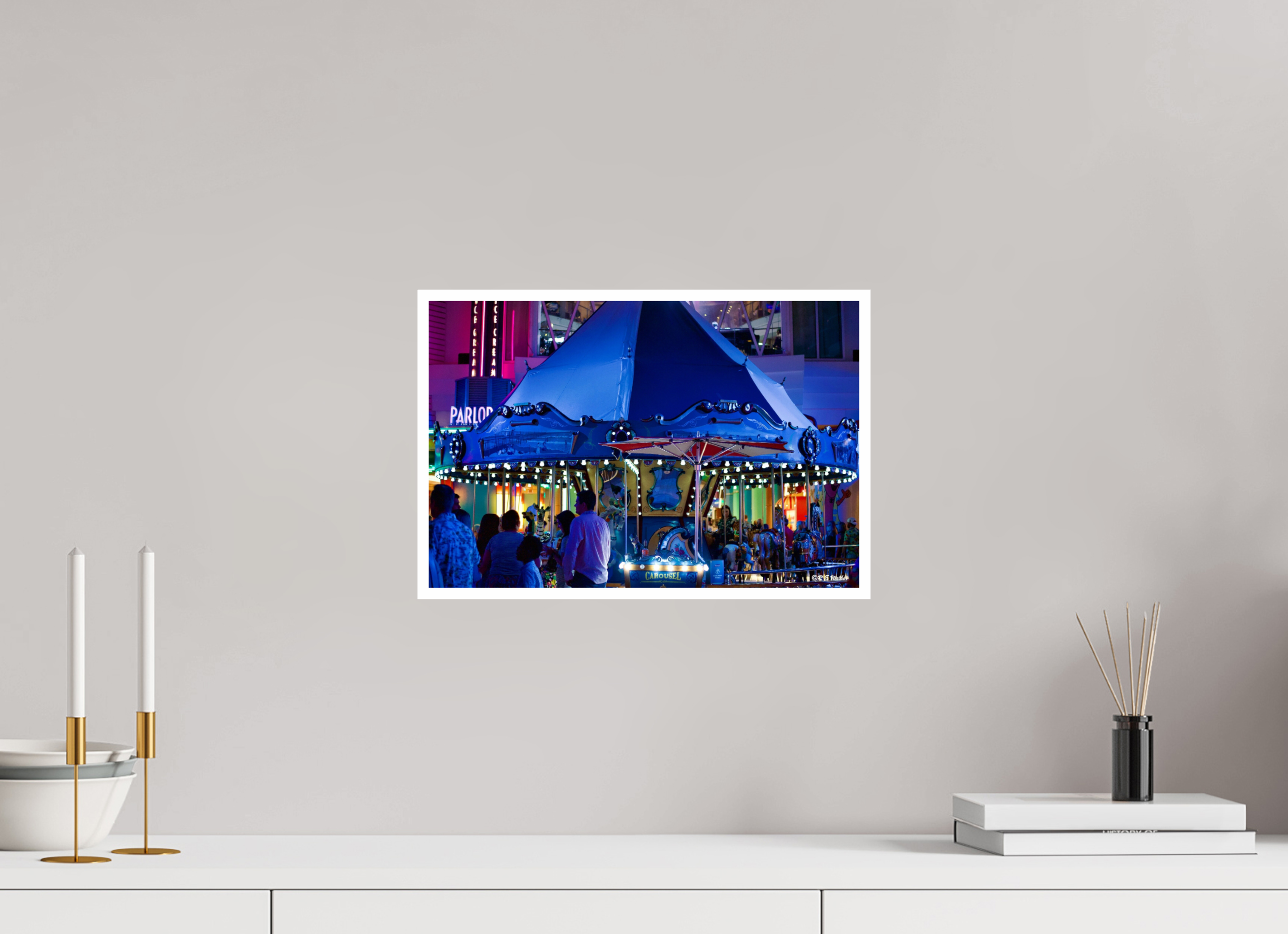 15 x 10″, Print with 0.4in white border Ship Carousel