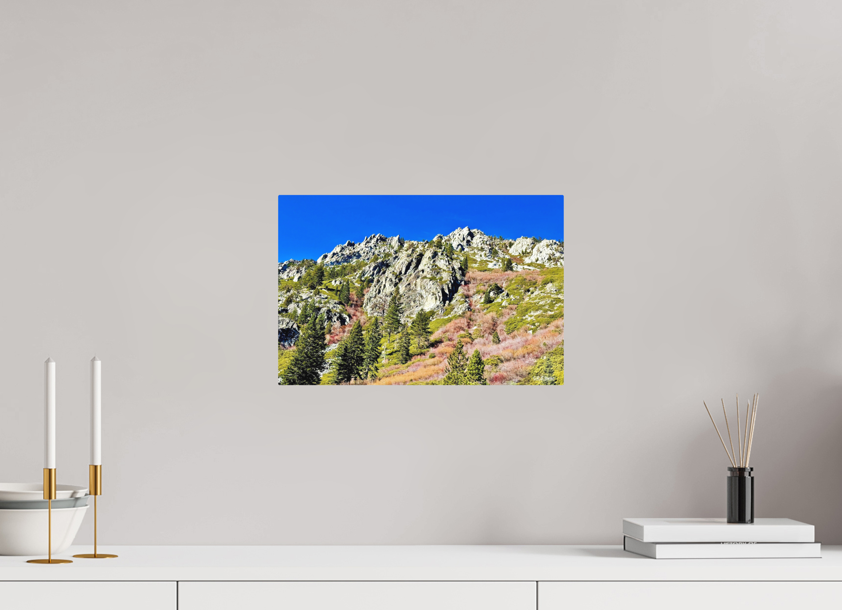 15 x 10″, Aluminum Emerald Bay Mountain View