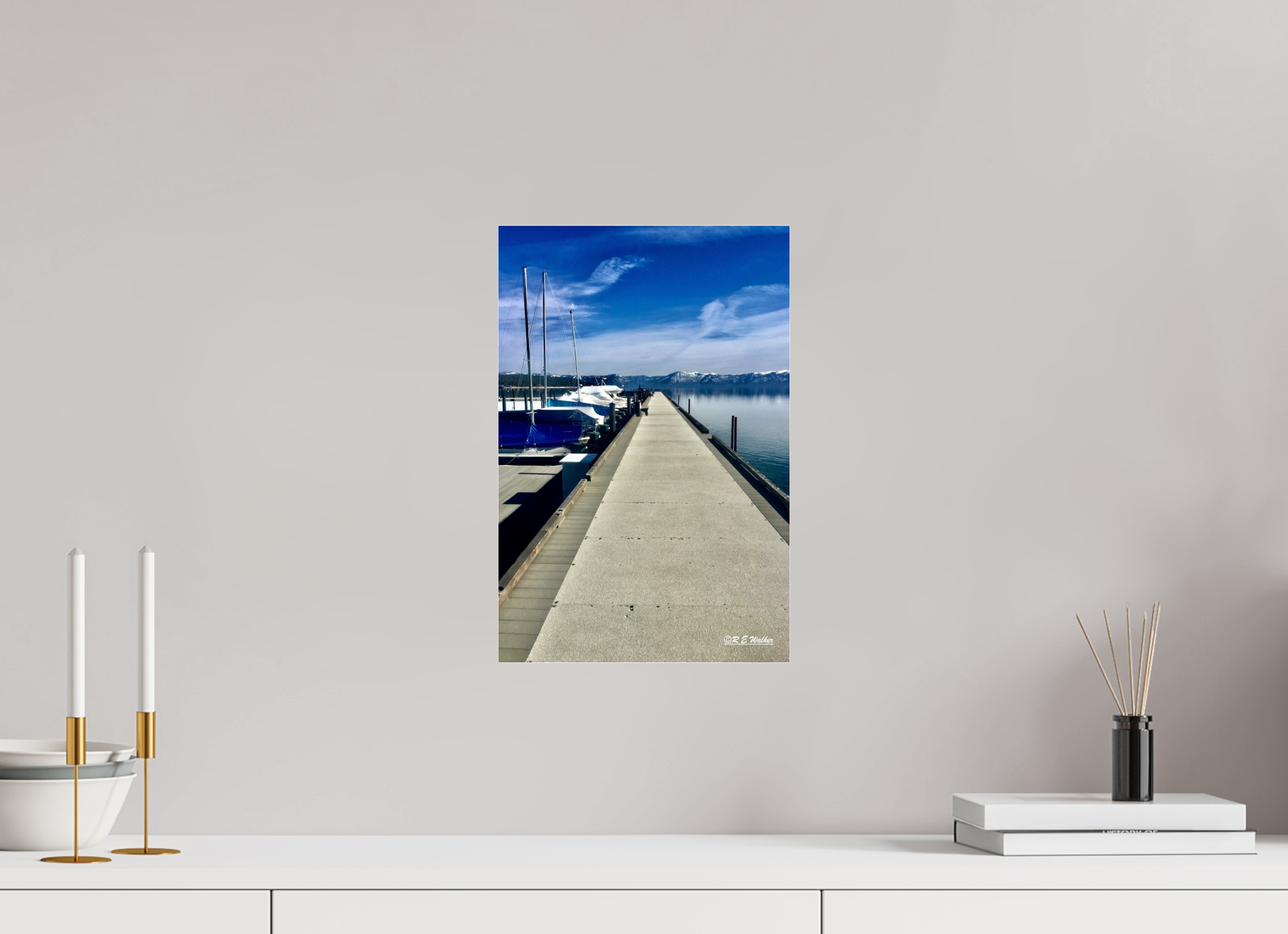 10 x 15″, acrylic-noframe-glossy Tahoe City Marina
