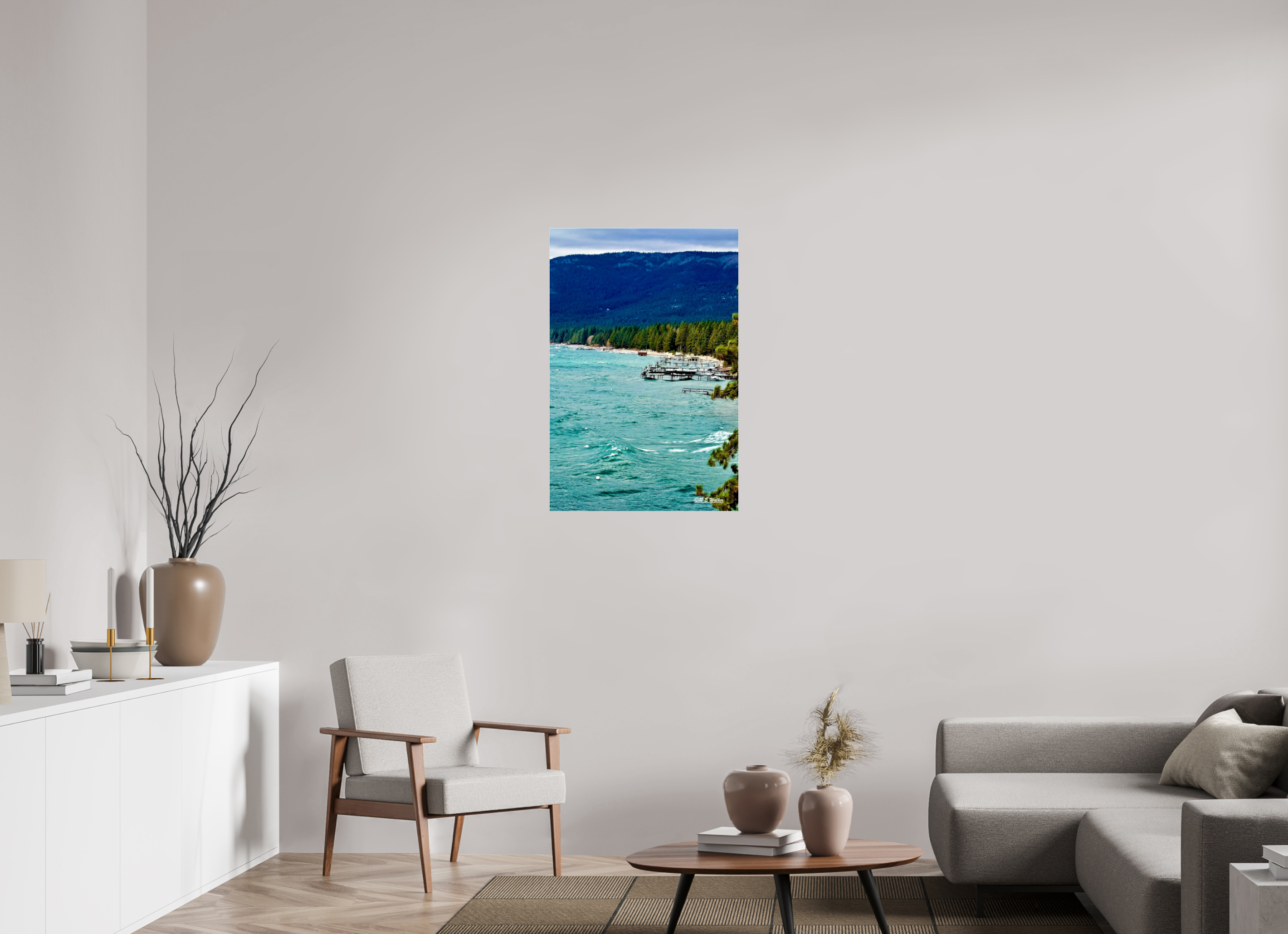 24 x 36″, acrylic-noframe-glossy Docks at Incline Village
