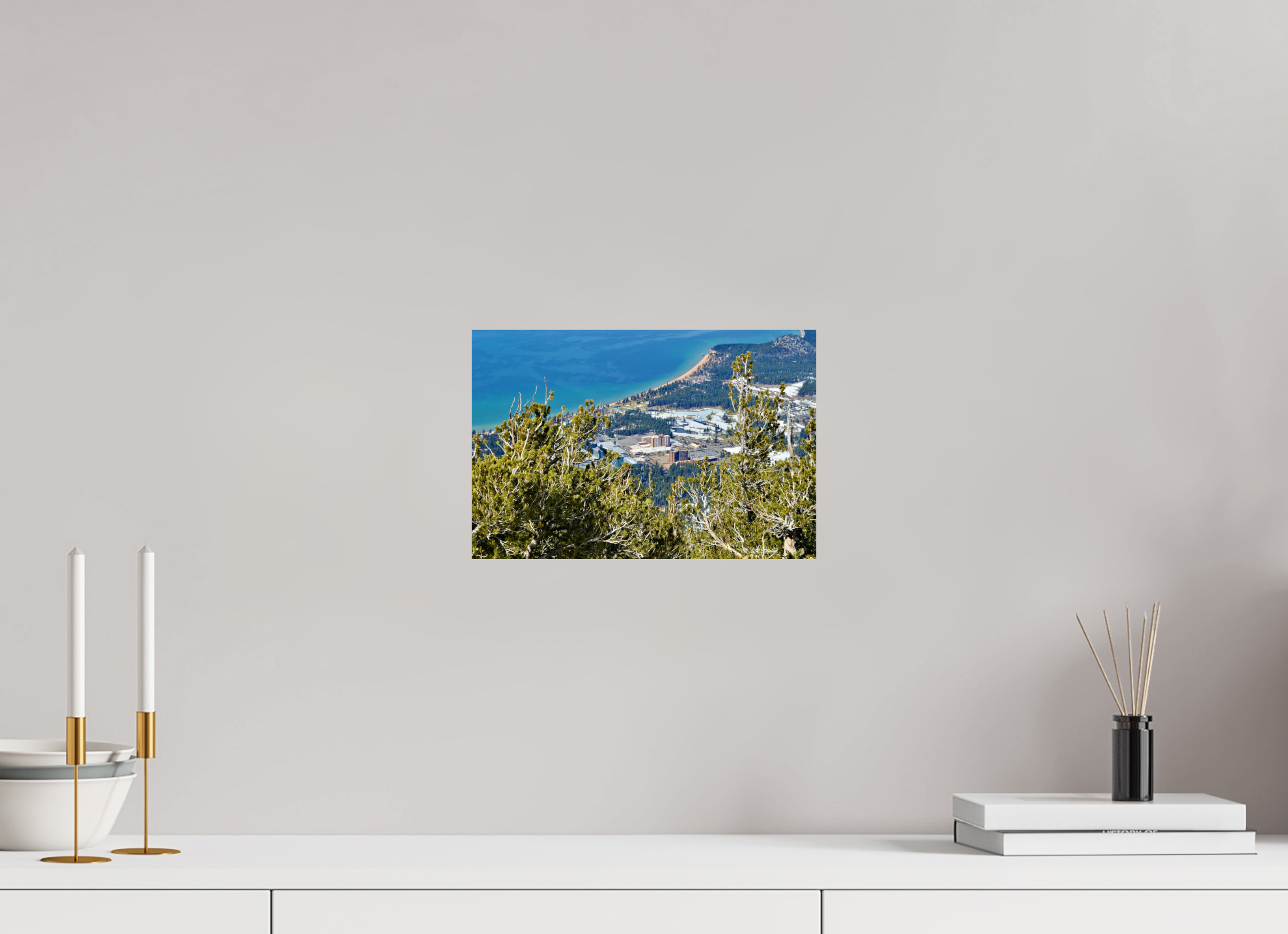 12 x 8″, Glossy Print without border View from Heavenly Mountain to city below