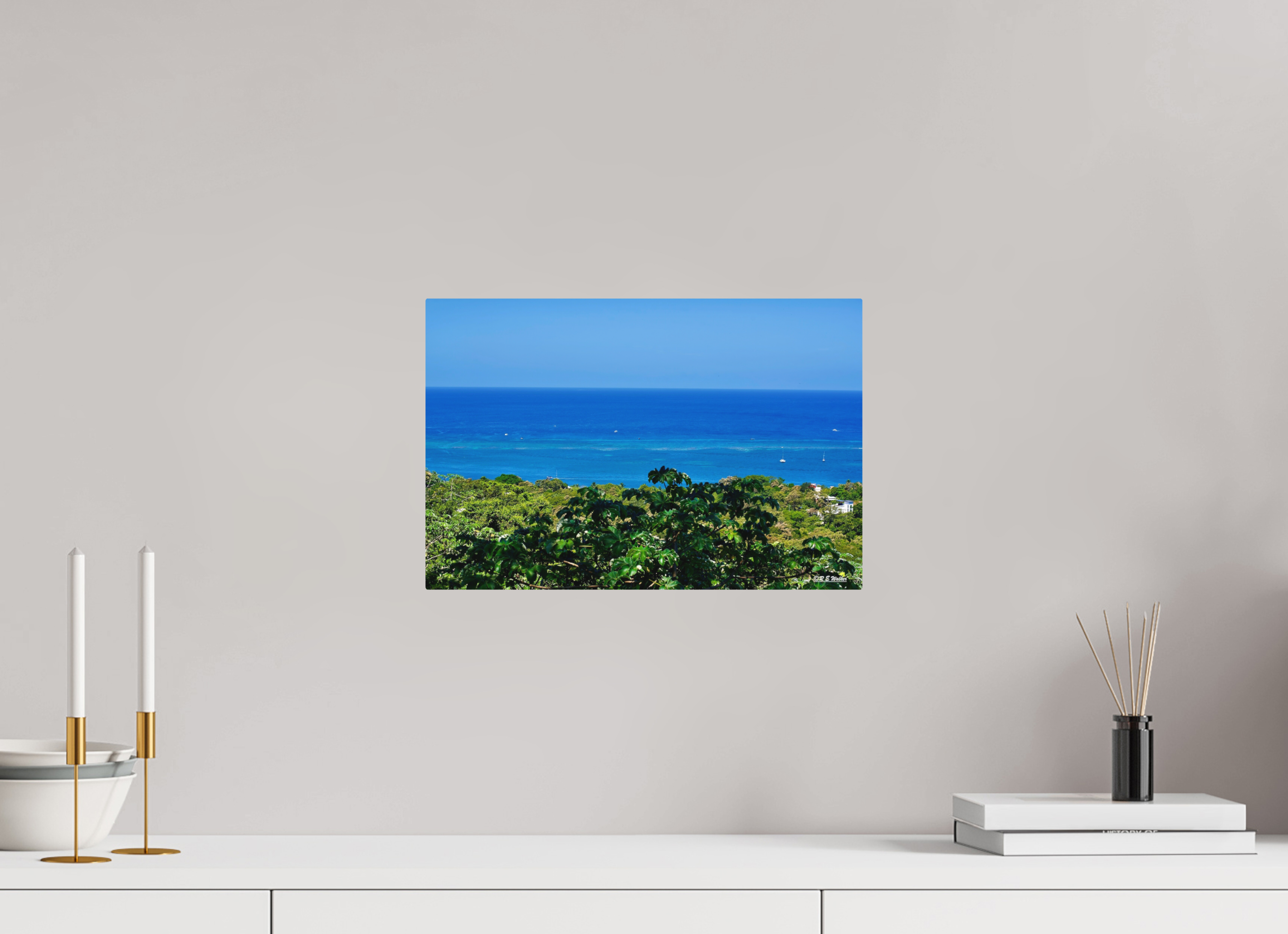 15 x 10″, Aluminum Roatan Shore