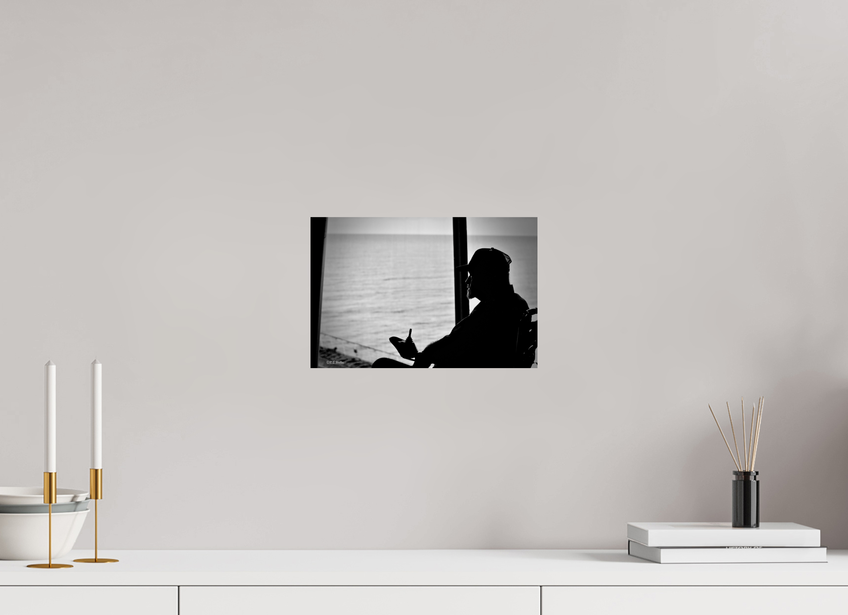 12 x 8″, Glossy Print without border Watching the Sea