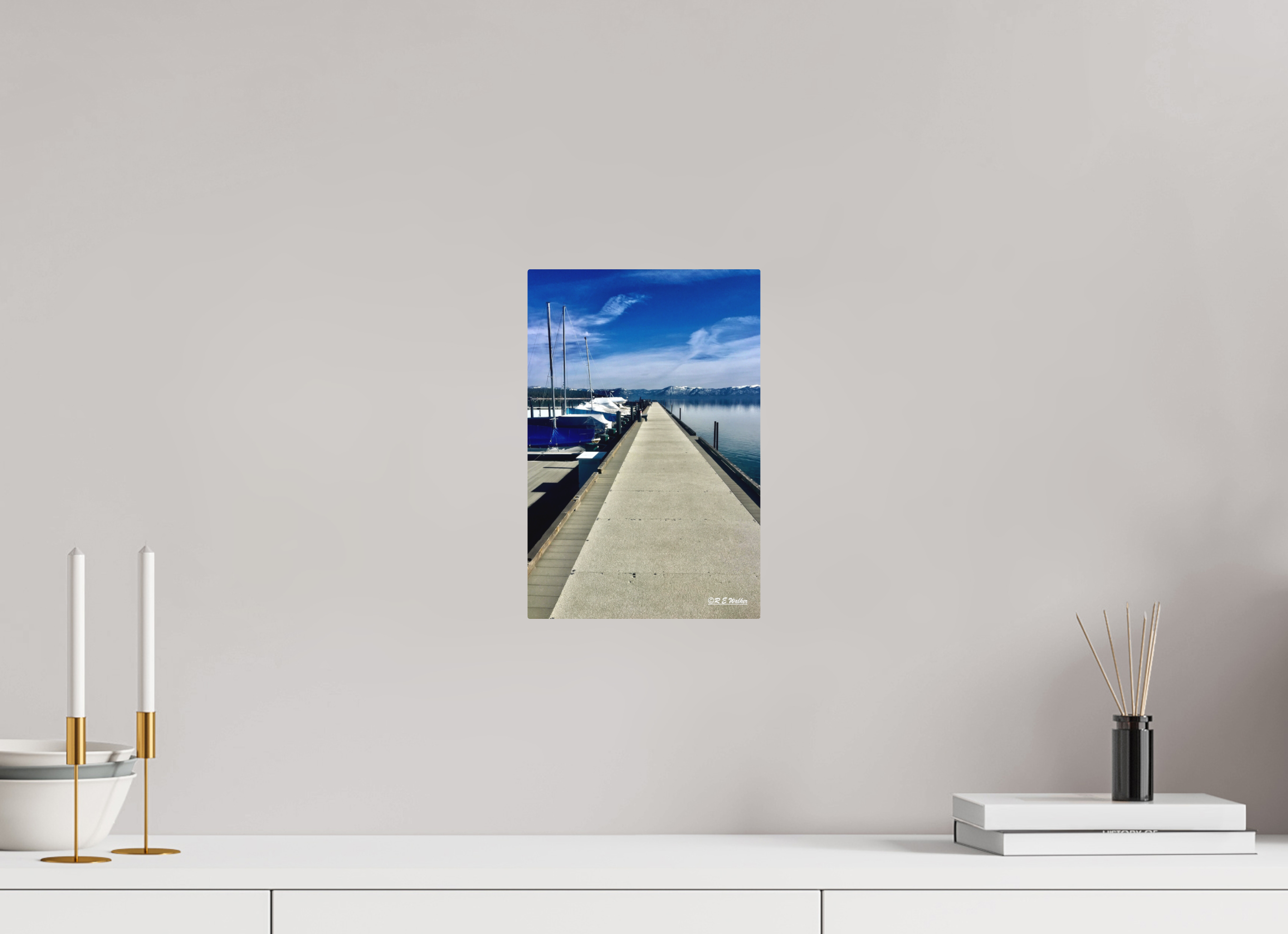 8 x 12″, Aluminum Tahoe City Marina