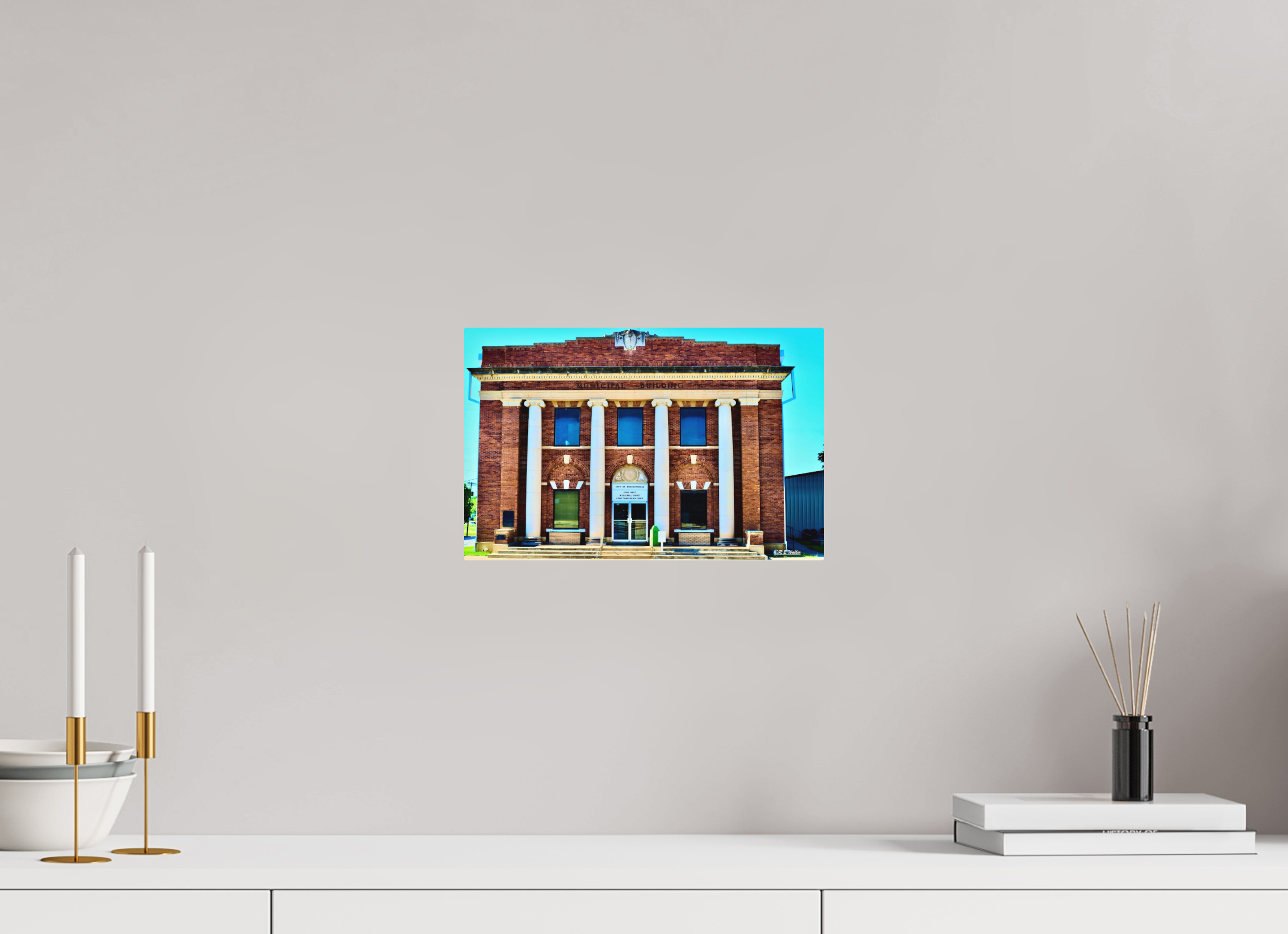 12.4 x 8″, Aluminum Breckenridge, TX Fire Dept